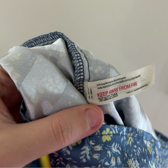 Intimately Free People Pillow Talk Satin Pajama Floral Blue Women's Shorts Sz L - Picture 7 of 7